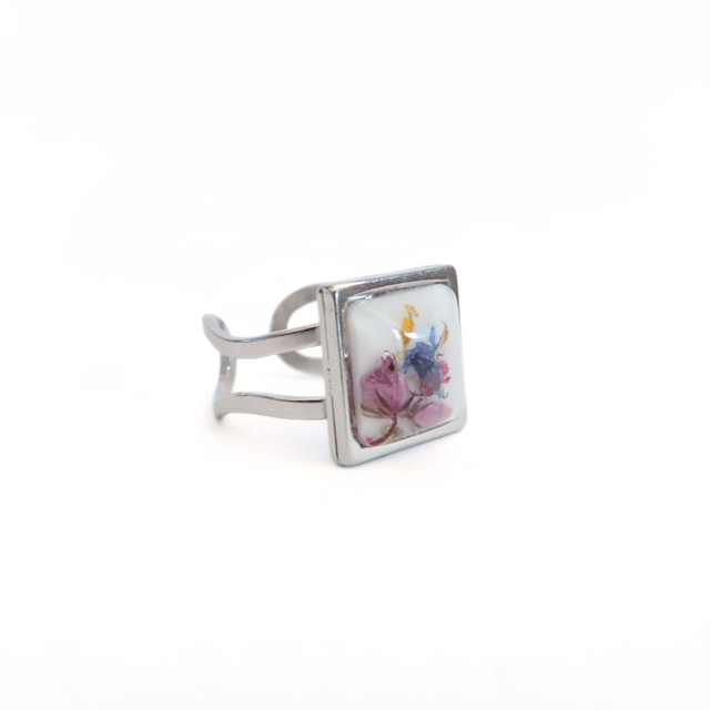 Bague fleurie Patience | BA008