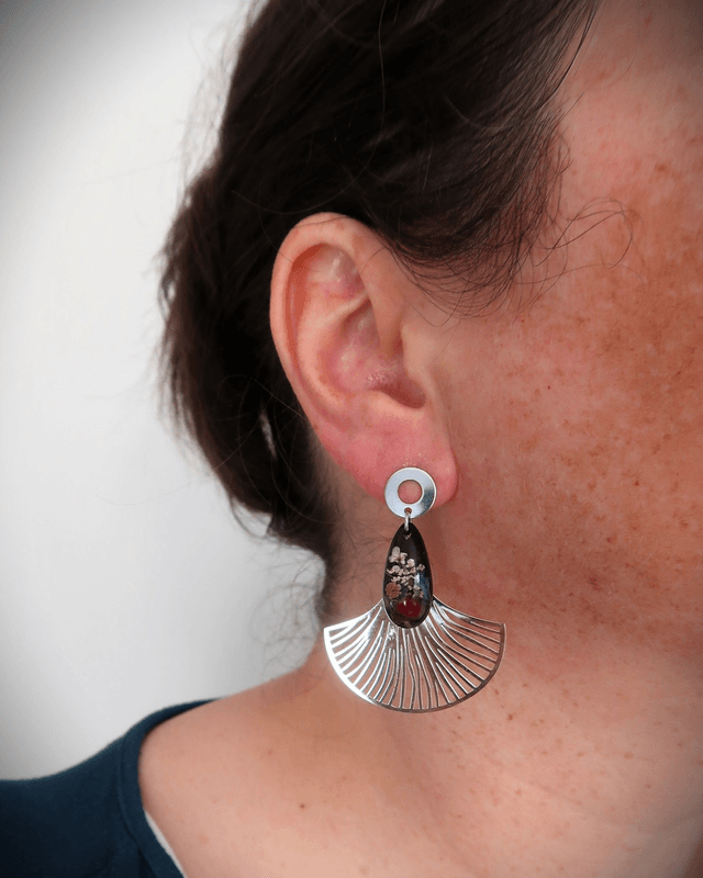 Boucles d'oreilles fleuries Elégance | BO195