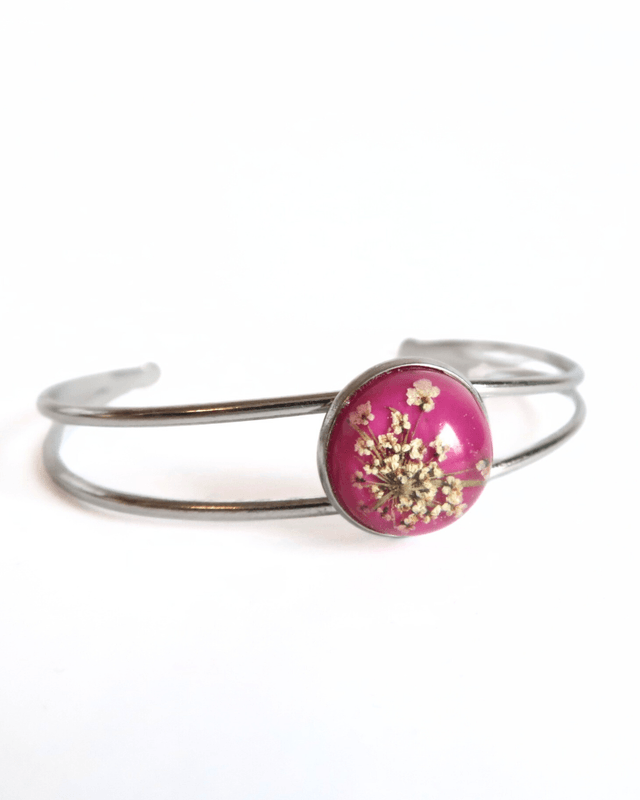 Bracelet fleuri Pep's (rose) | BR06 | Ombelles