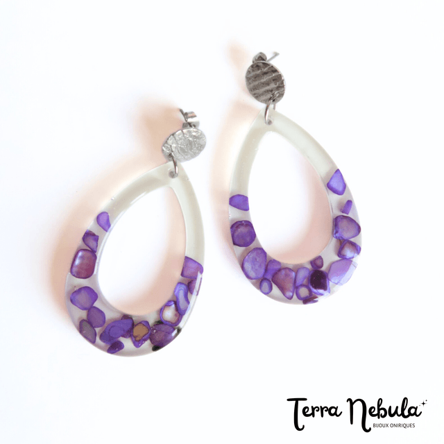 Grandes boucles d'oreilles Amphitrite | BO011