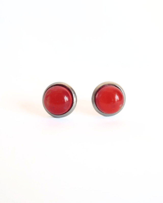 Boucles d'oreilles P'tites Puces Rouge | BO027