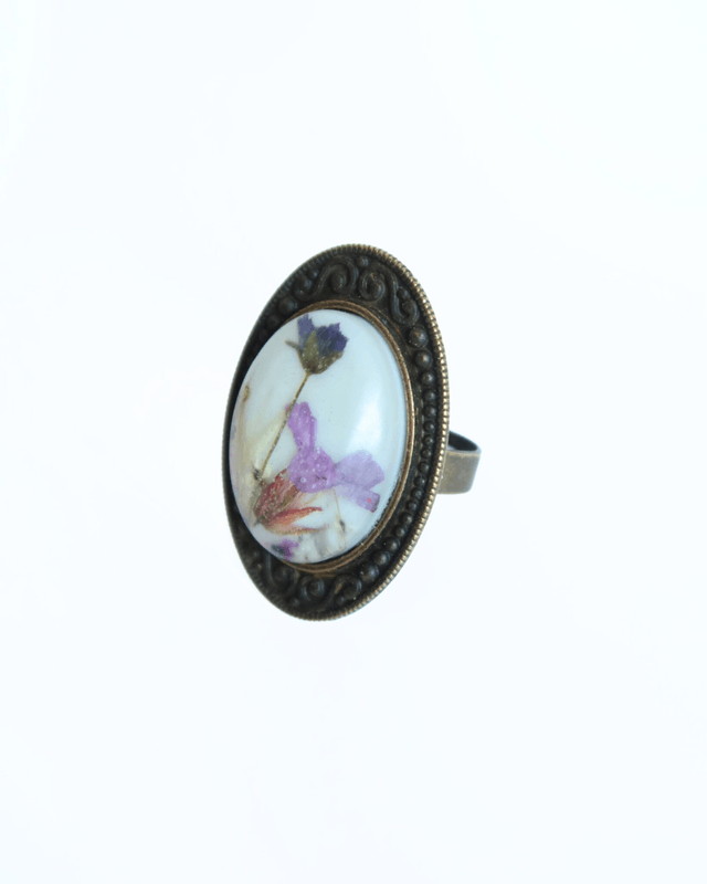 Bague fleurie baroque Symphonie en Fleurs | BA030