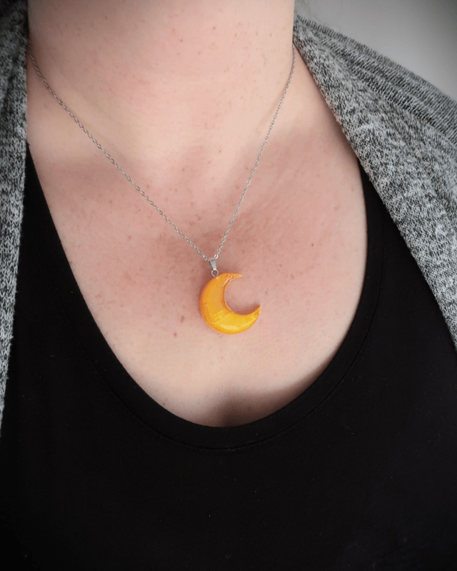 Collier Lune Lumineuse | CO276P | Pétri