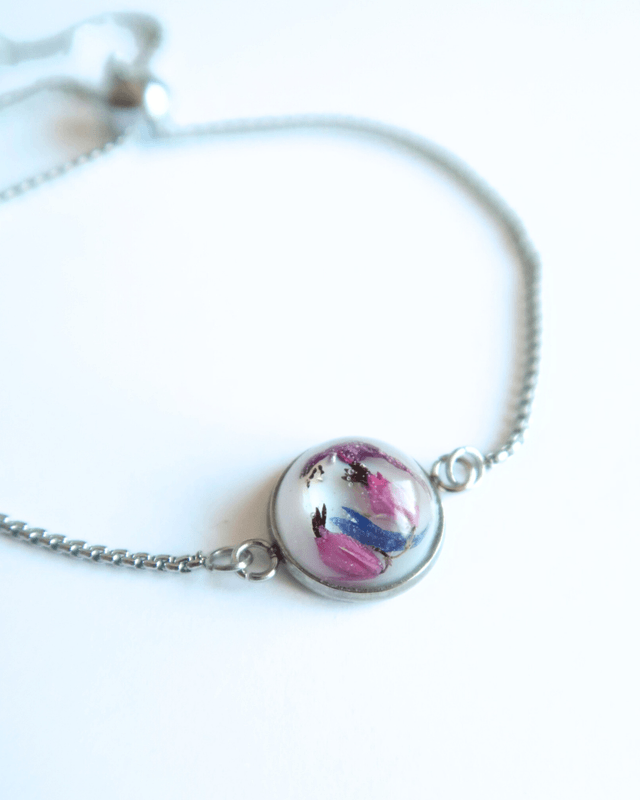 Bracelet chaîne fleuri Naturelle | BR12