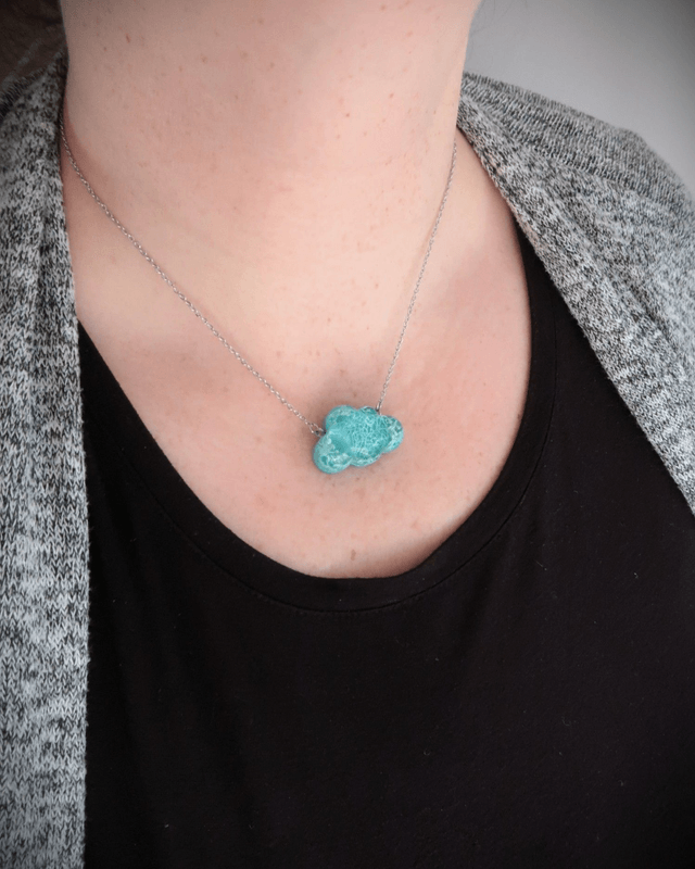 Collier Nuage bleu-glacier | CO280 | Pétri