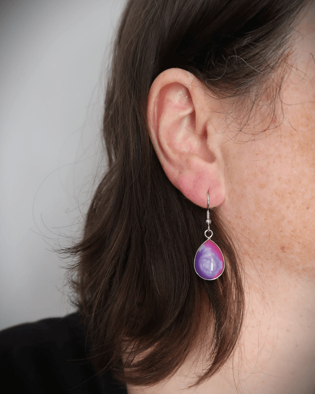 Boucles d'oreilles gouttes Supernova | BO026