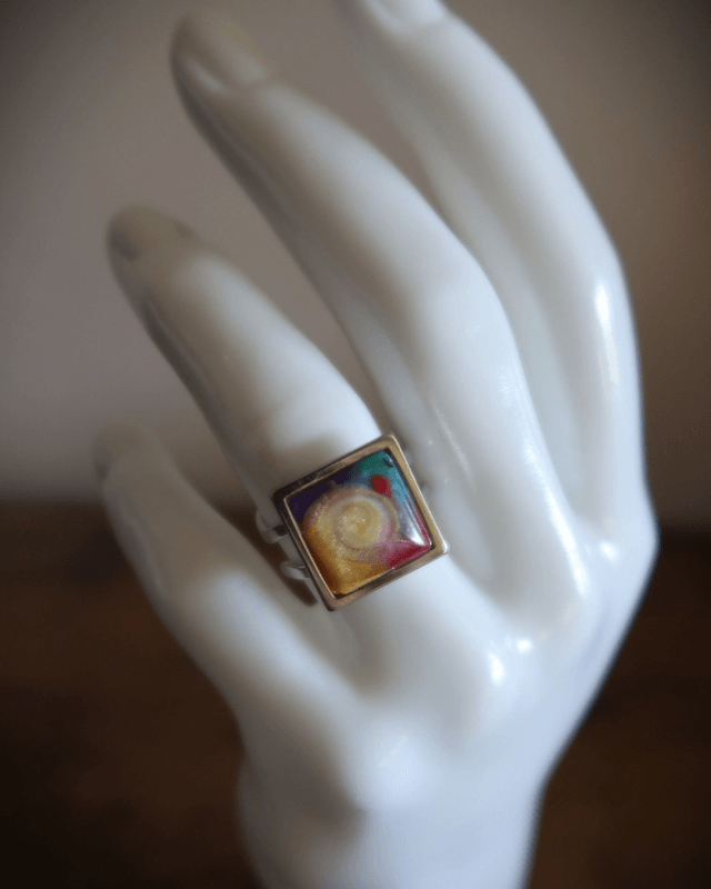 Bague carrée Onirique Fantasia | BA016