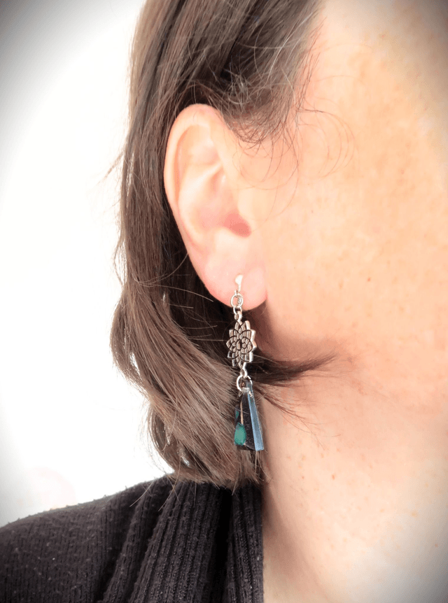Boucles d'oreilles Clips Fleurs d'Ormeau | BO200F