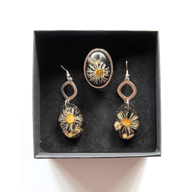 Parure fleurie Clair de Lune | PA263C