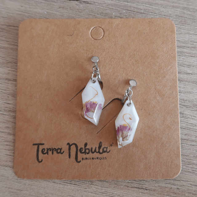 Boucles d'oreilles Clips Fleuris Jardin d'été | BO246F