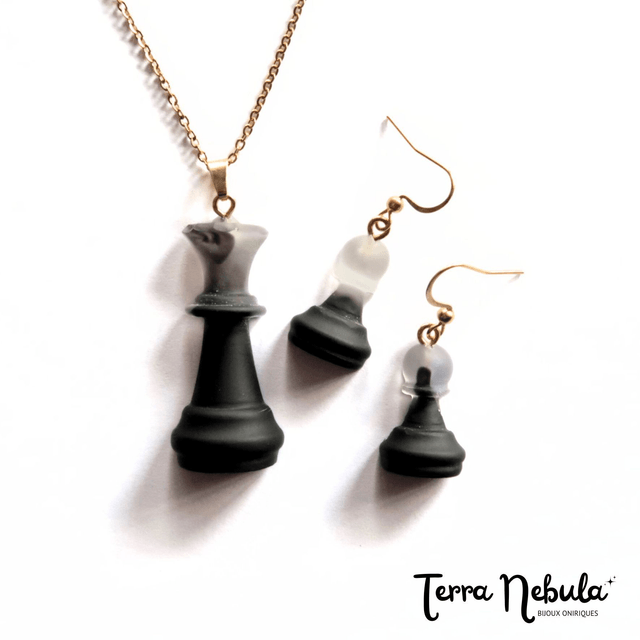 Parure Pions & Reine Echecs | PA259