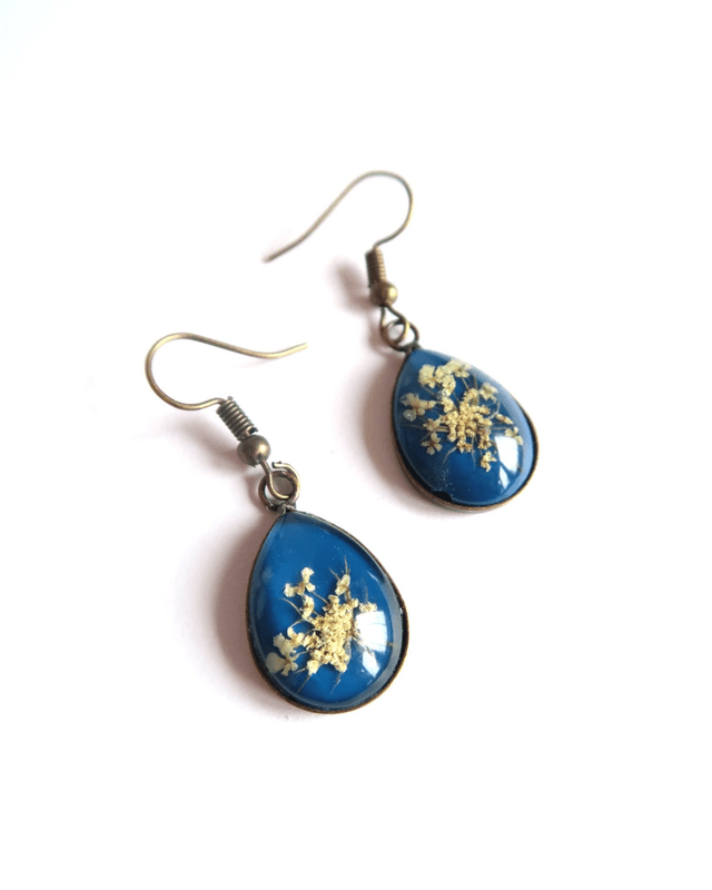 Boucles d'oreilles gouttes Renouveau | BO225 | Ombelles