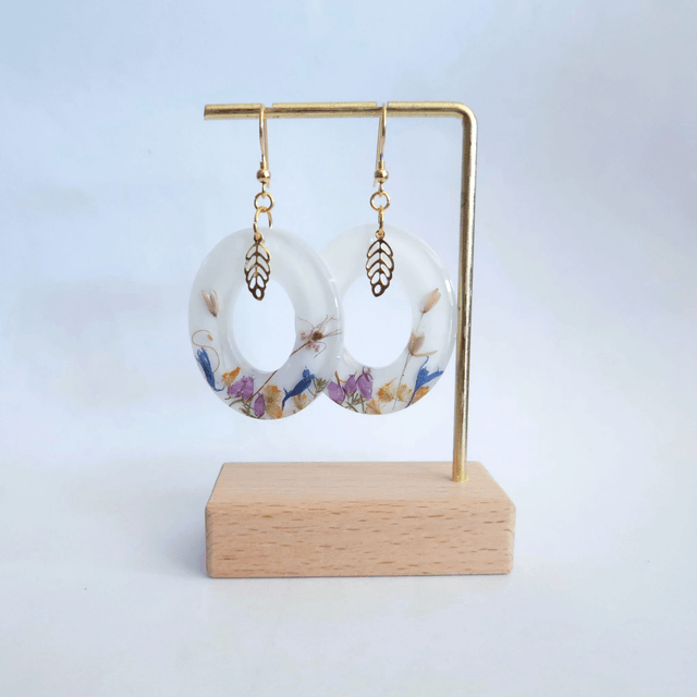 Grandes Boucles d'oreilles fleuries Prairie | BO210F