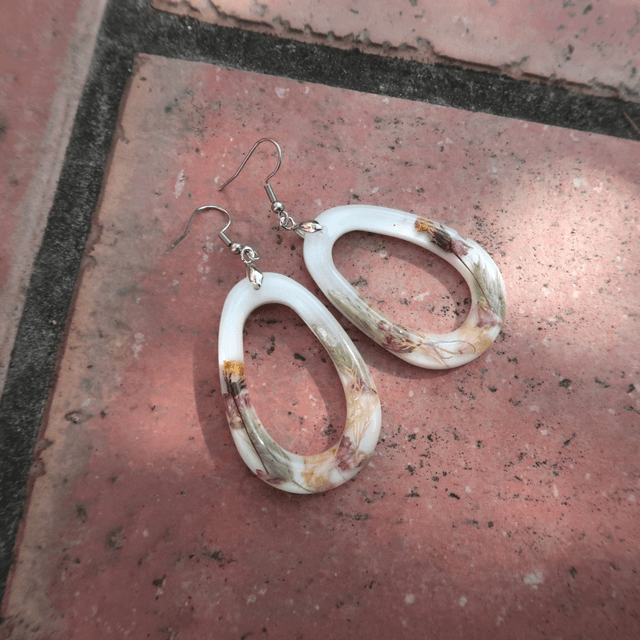 Grandes Boucles d'oreilles fleuries Champêtre | BO247F