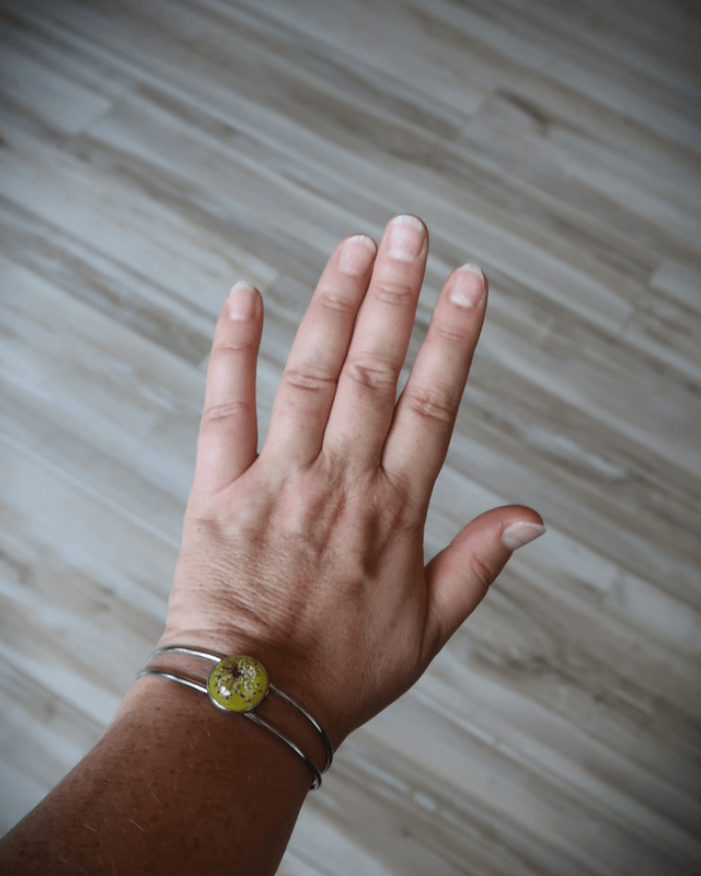 Bracelet fleuri Joie (jaune) | BR14 | Ombelles