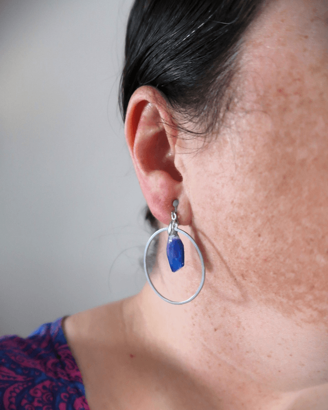 Boucles d'oreilles Clips Eclat de galaxie | BO198