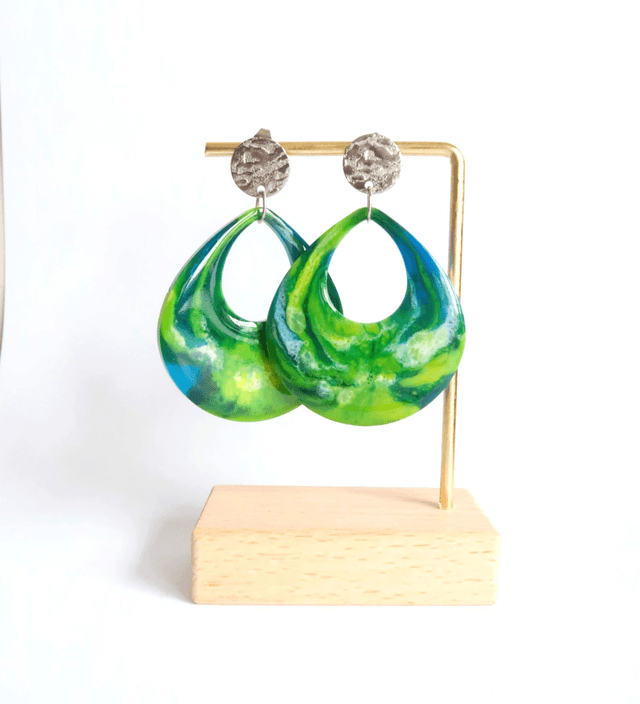 Grandes boucles d'oreilles Muse Gaïa | BO179A