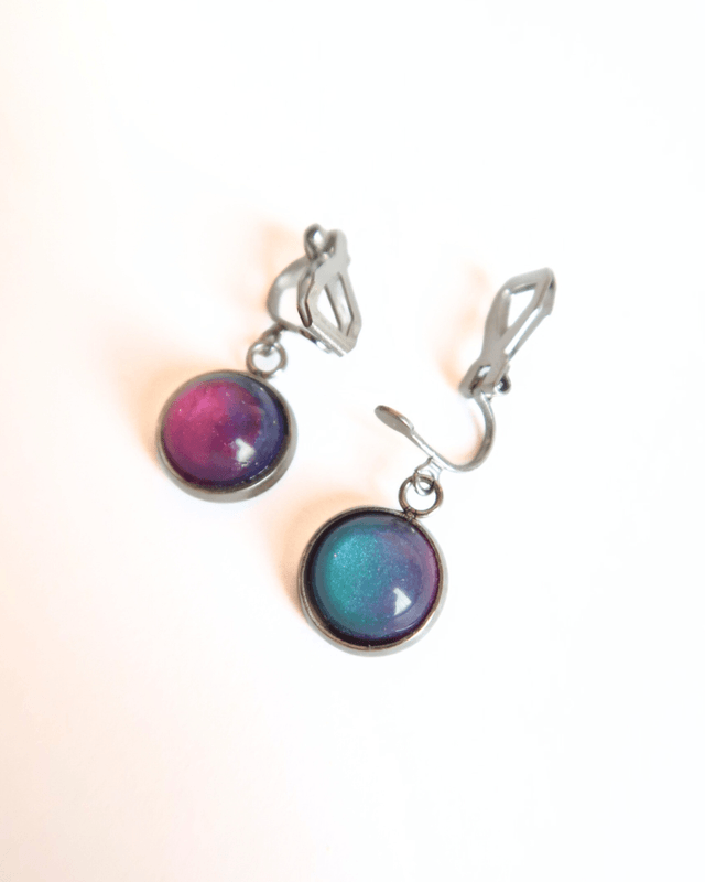 Boucles d'oreilles P'tits Clips Galaxie | BO030