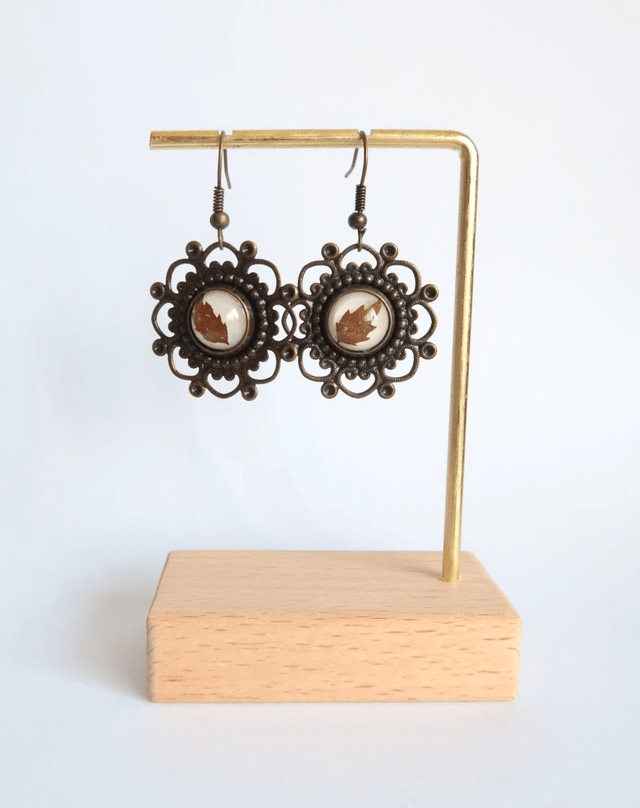 Boucles d'oreilles Hécate Feuilles | BO117F