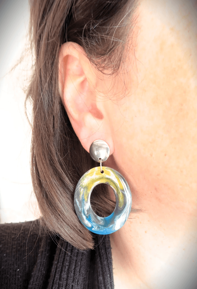 Grandes boucles d'oreilles Virage | BO187A