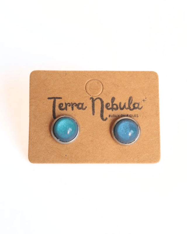 Boucles d'oreilles P'tites Puces Bleu | BO028