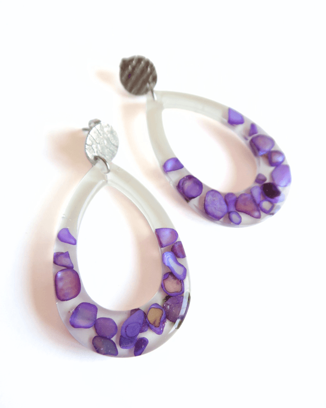 Grandes boucles d'oreilles Amphitrite | BO011