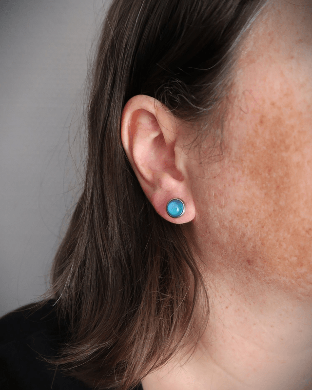 Boucles d'oreilles P'tites Puces Bleu | BO028