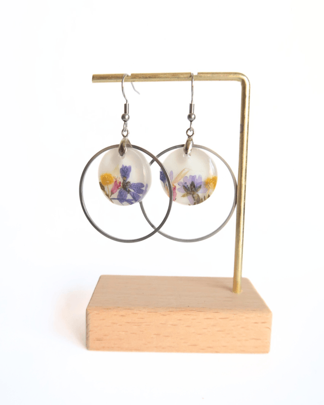 Boucles d'oreilles fleuries Rêveuse | BO05