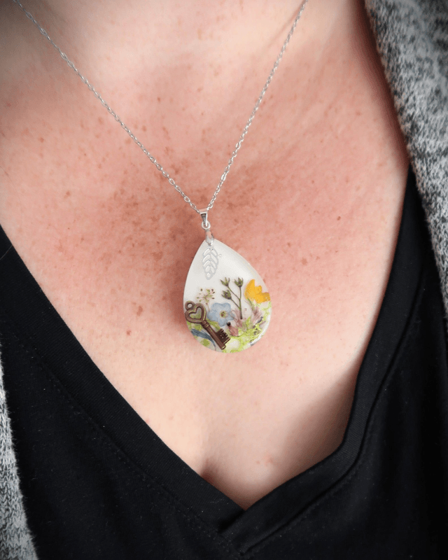 Collier Fleuri Clef des champs | CO023