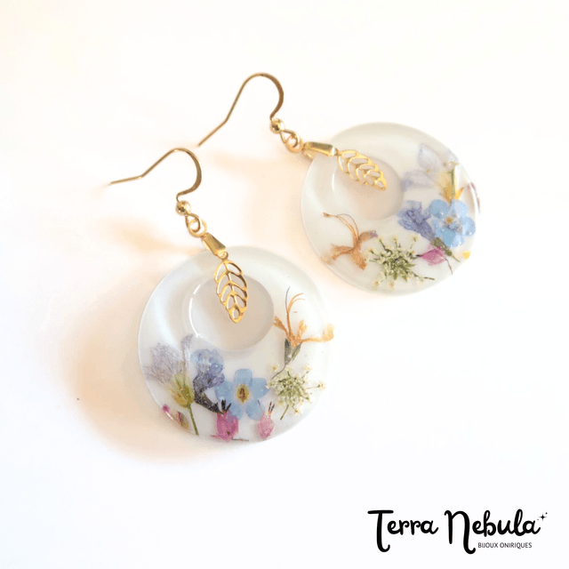 Grandes Boucles d'oreilles fleuries Radieuse | BO007