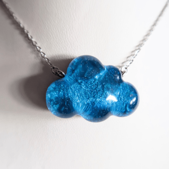 Collier Nuage bleu | CO274P | Pétri