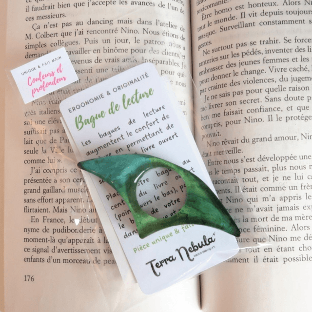 Bague de lecture Vert | BAL02