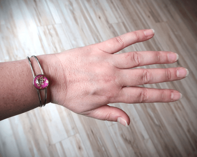 Bracelet fleuri Pep's (rose) | BR06 | Ombelles