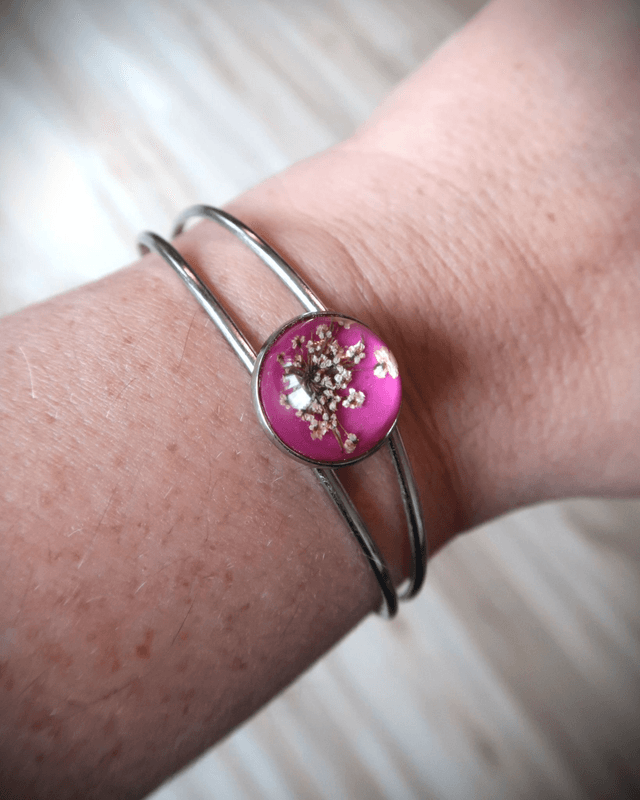 Bracelet fleuri Pep's (rose) | BR06 | Ombelles