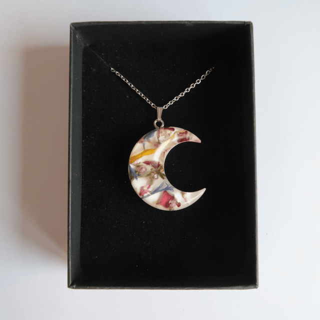Collier Lune Fleurie Gourmandise | CO273