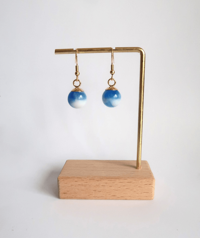 Boucles d'oreilles Sphères Nuage | BO228A