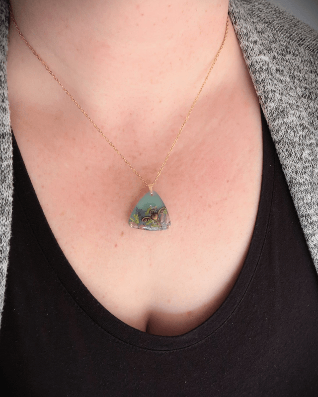 Collier Clef engloutie Fonds marins | CO012