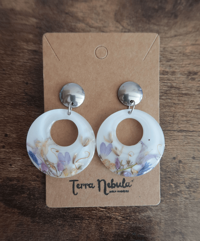 Grandes Boucles d'oreilles fleuries Jardin enchanté | BO229F
