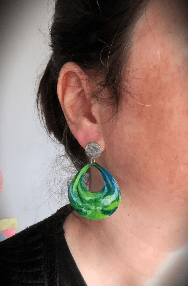 Grandes boucles d'oreilles Muse Gaïa | BO179A