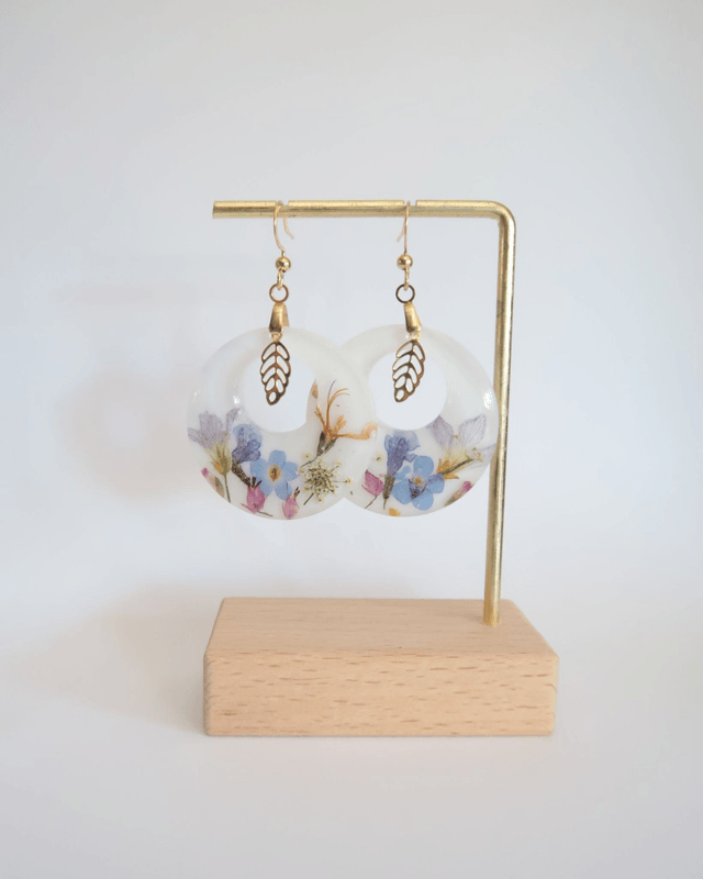 Grandes Boucles d'oreilles fleuries Radieuse | BO007