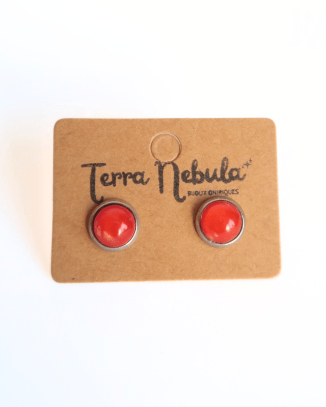 Boucles d'oreilles P'tites Puces Rouge | BO027