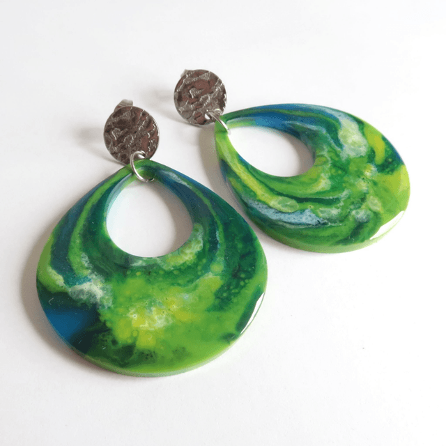 Grandes boucles d'oreilles Muse Gaïa | BO179A