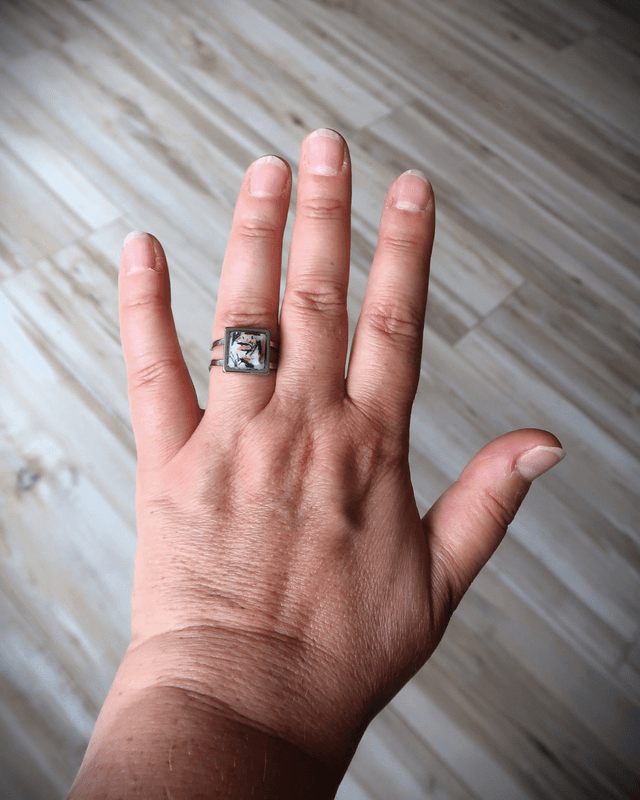 Bague carrée Créative | BA015