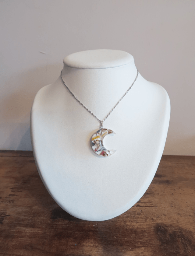 Collier Lune Fleurie Gourmandise | CO273