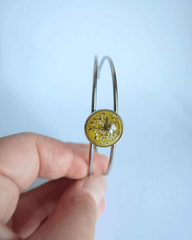 Bracelet fleuri Joie (jaune) | BR14 | Ombelles
