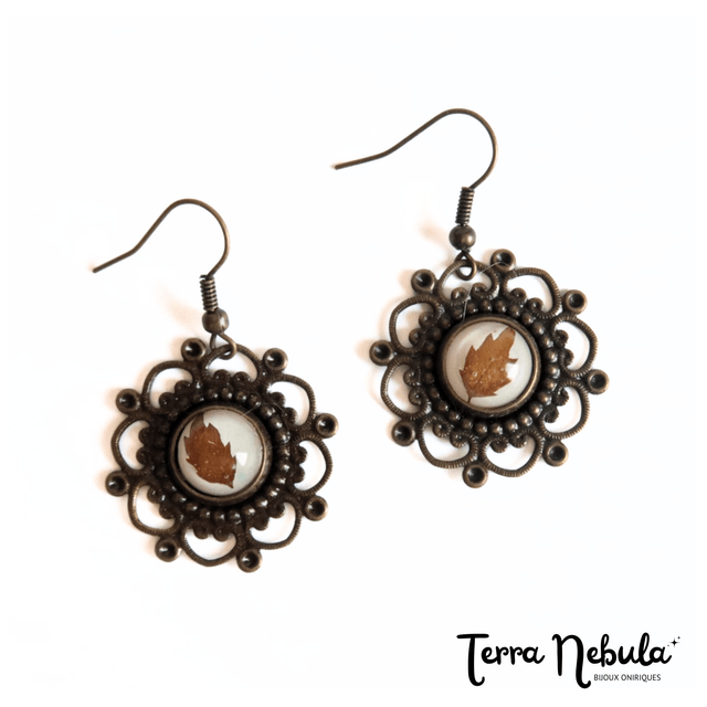 Boucles d'oreilles Hécate Feuilles | BO117F