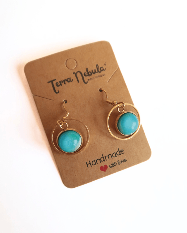Boucles d'oreilles Hermès Ciel bleu | BO024