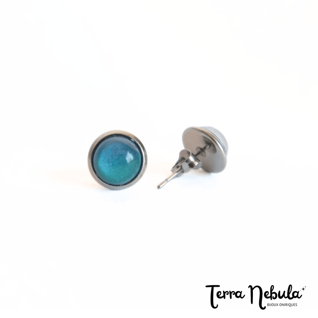 Boucles d'oreilles P'tites Puces Bleu | BO028