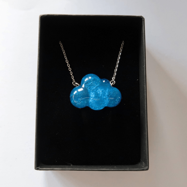 Collier Nuage bleu | CO274P | Pétri