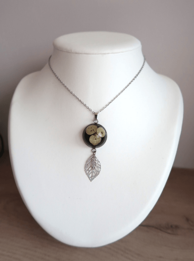 Collier Fleuri Black Hortensia | CO191F